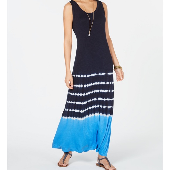 Style & Co Tie-Dyed Maxi Dress NWT - Picture 1 of 7